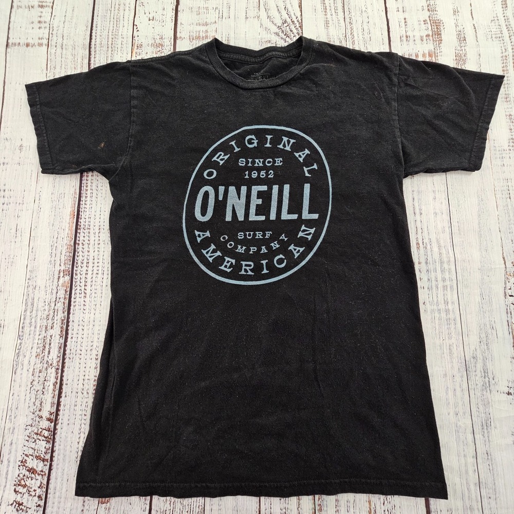 O'Neill Surf Company Modern Fit‎ Black Short Sleeve Cotton T-Shirt Men's S